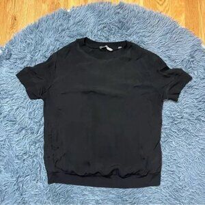 Vince Black Silk T-Shirt Blouse XS